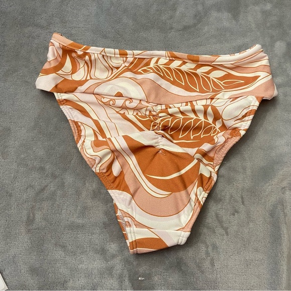 New! Montce Tamarindo Wide Waistband Bikini Bottom Carmel Brown 27853 - Picture 3 of 6